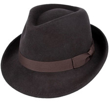 Crushable Wool Felt Trilby Hat