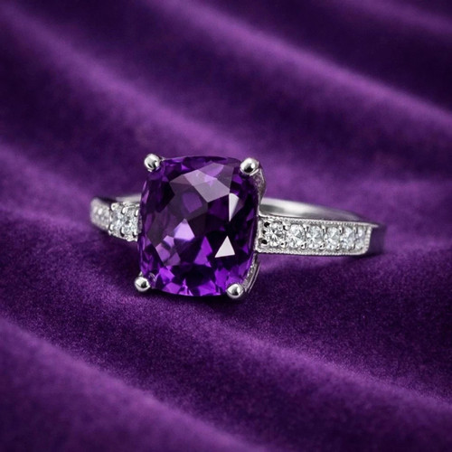 Cushion cut natural - ct,