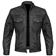 MENS GENUINE LEATHER BLACK
