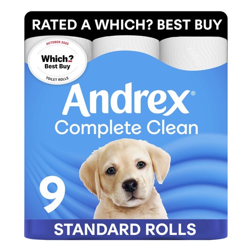 Andrex complete clean - complete, toilet