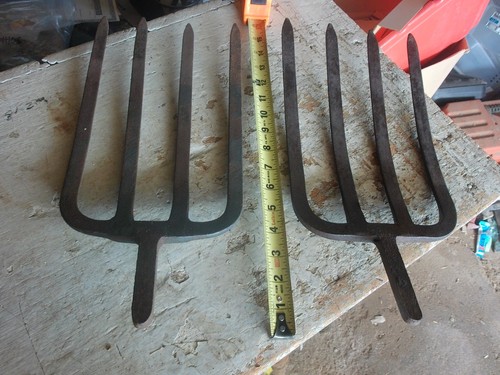 Vintage pair potato fork - of,