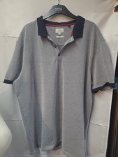 Next White & Navy Slim Fit