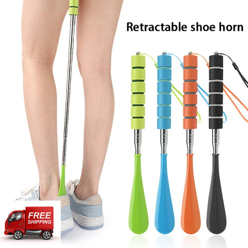 Extendable metal shoe horn - extendable,