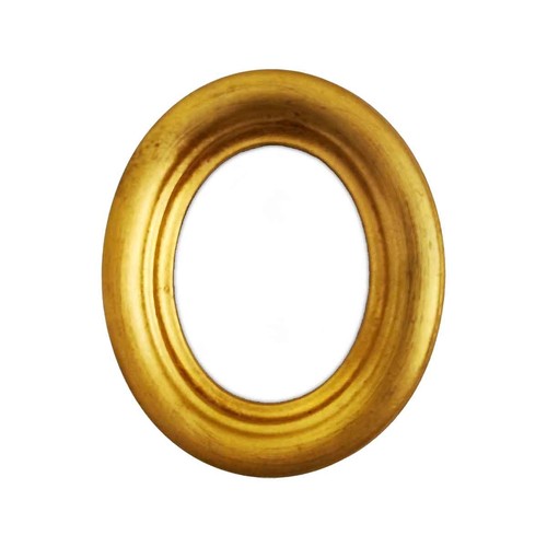 Handcrafted oval wooden - handcrafted, frame