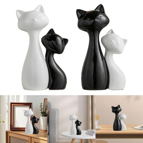 Couple cat figurines - cat,