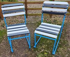 2 x Vintage Café Stacking Chairs 