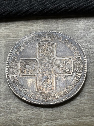 George halfcrown 1745 - george, ii,
