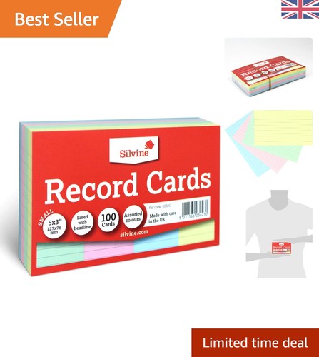 100 pack 5x3 assorted lined - 5x3,