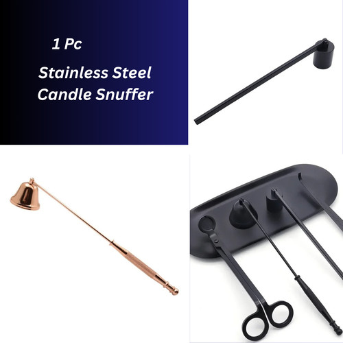 Stainless steel candle - steel, snuffer