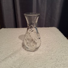 Vintage crystal bud - crystal, vase