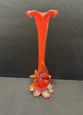 Murano Amberina Red Orange
