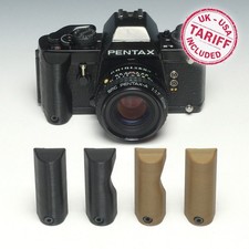 Custom Pentax LX Right Hand Grips - 3D Printed in Black PLA+ and Deluxe Wood PLA