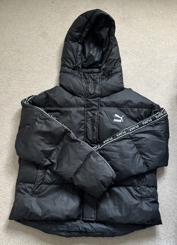 Black puffer jacket puma puffa - black,
