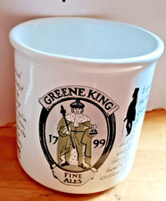 Green King Ales - Large Ceramic pot - very scarce