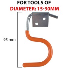 (Pack of 5) Garden Shed/Garage Wall Hanging Tool Tidy Hangers,Holds Up to 2.5kg,