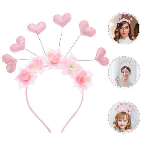 Valentine headband flower girl - headband,