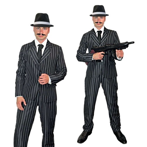 Men gangster costume adult - gangster,