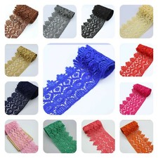 FCL 9Cm Wide 1 Y Beautiful Daisy Lace Trim Guipure Ideal Embellishing Sewing 