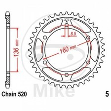 Black Z43 520 Crown I.D. 136 727.52.74 BMW 650 G GS 2011-2014