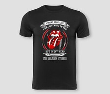 The Rolling Stones Black T-shirt - unisex - light Breathable polyester Tee gift