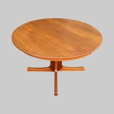 Beautiful Mid Century Danish Teak Round Extending Dining Table Orte Mobelfabrik