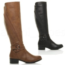 WOMENS LADIES LOW HEEL STRAP