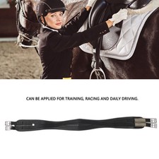 English Chafeless Girth Stainless Steel Buckle PU Leather Anti Slip Curved