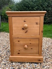 Pine 2 drawer office Filing Cabinet