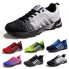 Mens Wide Fit Memory Foam Non Slip Casual Walking Sport Work Trainers Shoes Size