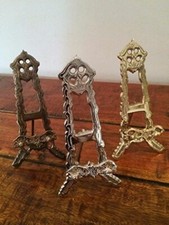 BRASS NICKEL BRONZE EASEL 16cm