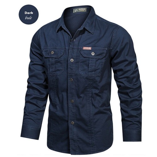 Men military army shirts - military,
