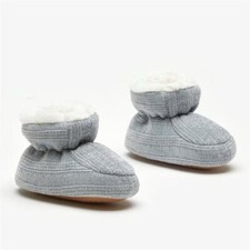 Fur Lined Baby Booties Crib