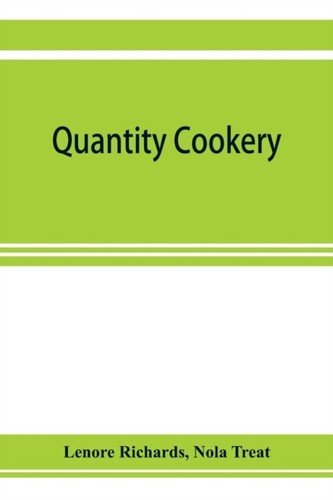 Richards quantity cookery - richards,