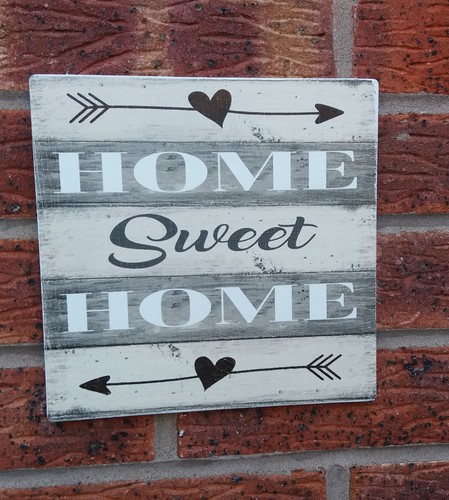 Shabby vintage chic home sweet - vintage,