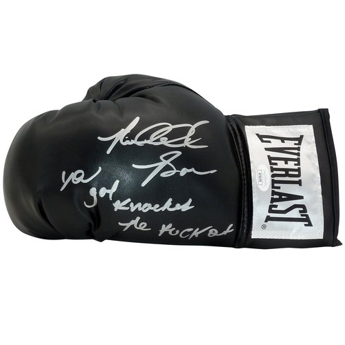 Riddick bowe autographed black - bowe,