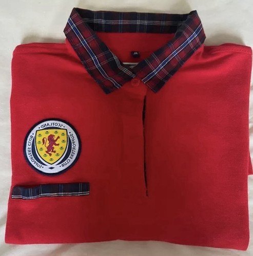 Scotland retro polo shirt red - ,