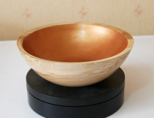 Hand turned sycamore wooden - turned,