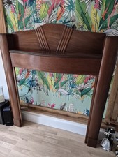 Original Art Deco Mahogany Fireplace Surround. Collect From SL7