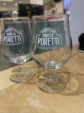 Angelo Poretti Italian Hopmasters Pint Glass Goblet Set of 2