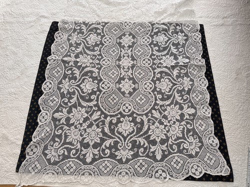Vintage white cotton lace - vintage,
