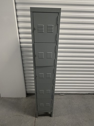 Gray metal locker - gray,