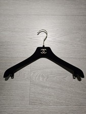 Authentic Chanel Velvet Hanger For Clothings Gold Colour Hardware 37cm