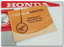 HONDA HONDAMATIC OWNER'S