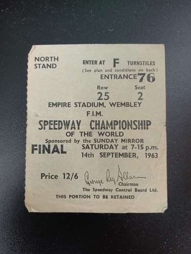 Ticket speedway world - ticket,