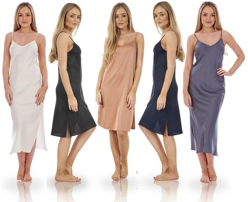 Ladies satin womens chemise - womens,