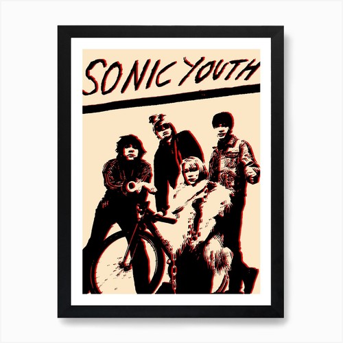 Sonic youth art print framed - youth,