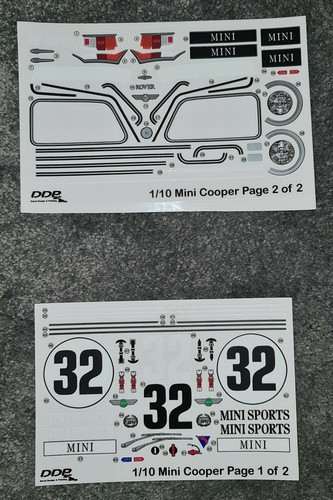 Rover mini decals tamiya - mini,