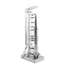 Apollo Saturn V with Gantry: Metal Earth 3D Laser Cut Miniature Model Kit
