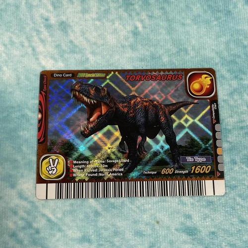 Dinosaur king card torvosaurus - dinosaur,