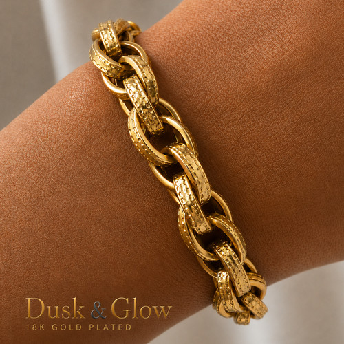 Luxury gold belcher bracelet - belcher,